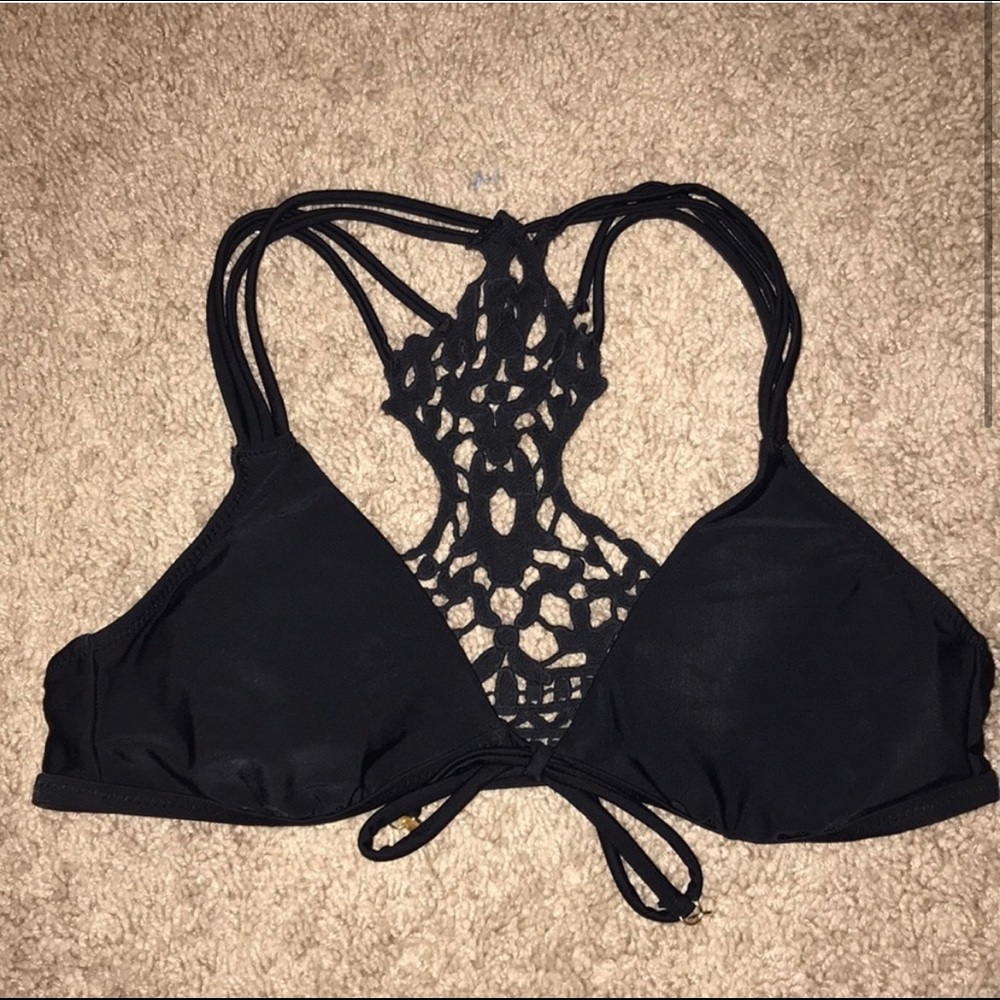 A&F black bathing suit top